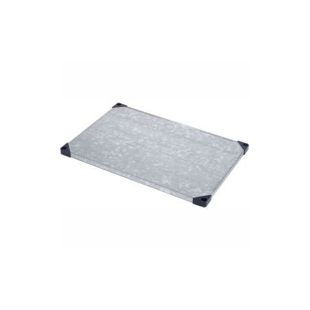 Global Equipment Nexel    S1836SZ Solid Galvanized Shelf 36"W x 18"D 189970